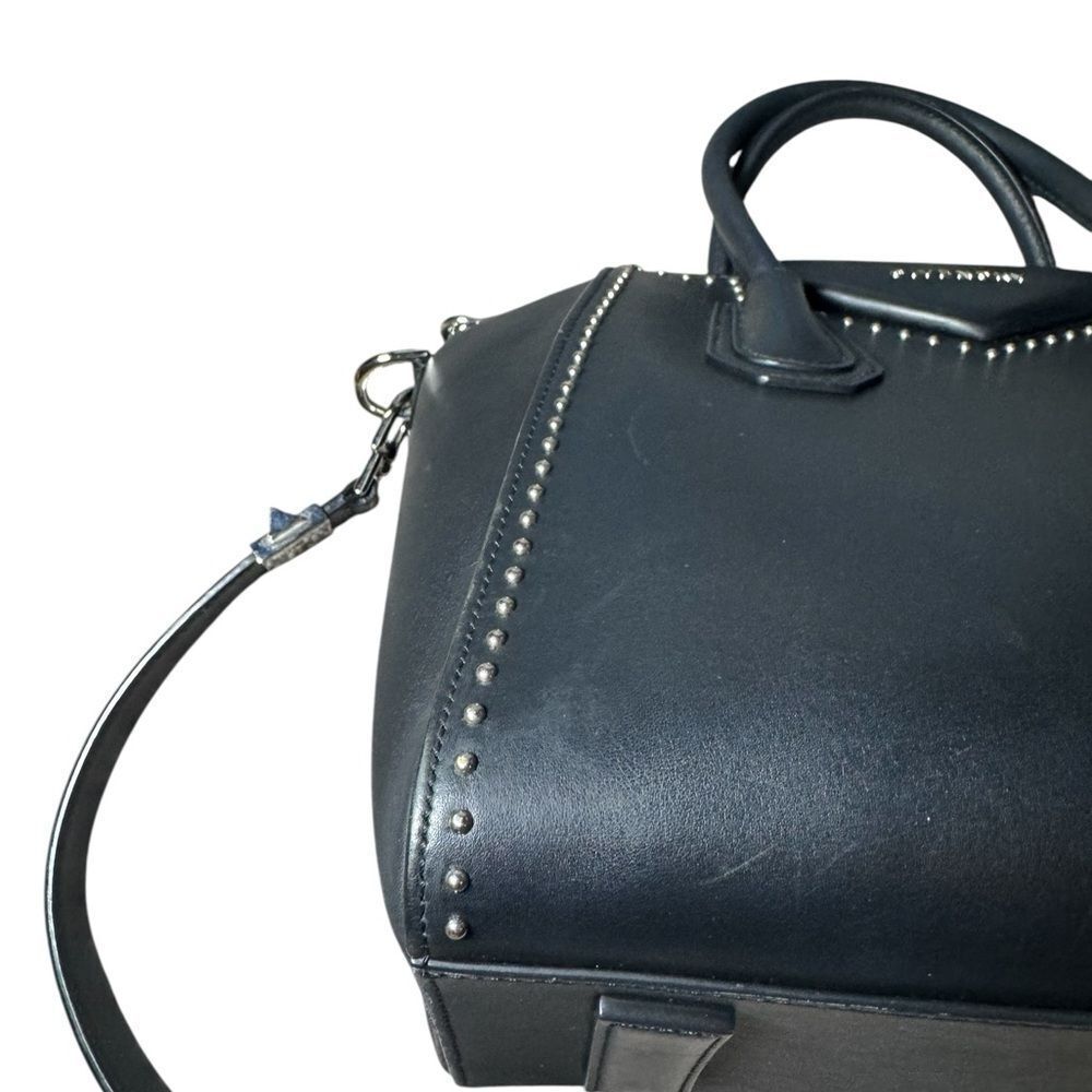 GIVENCHY Black Leather Studded Antigona 2way Small Boston Doctor Bag Satchel - Picture 8 of 13